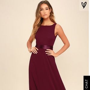 Lulus That Special Something Wine Red Maxi Dress